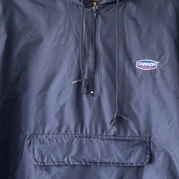 Vintage Dannon Unisex Navy Windbreaker - Picture 3 of 4
